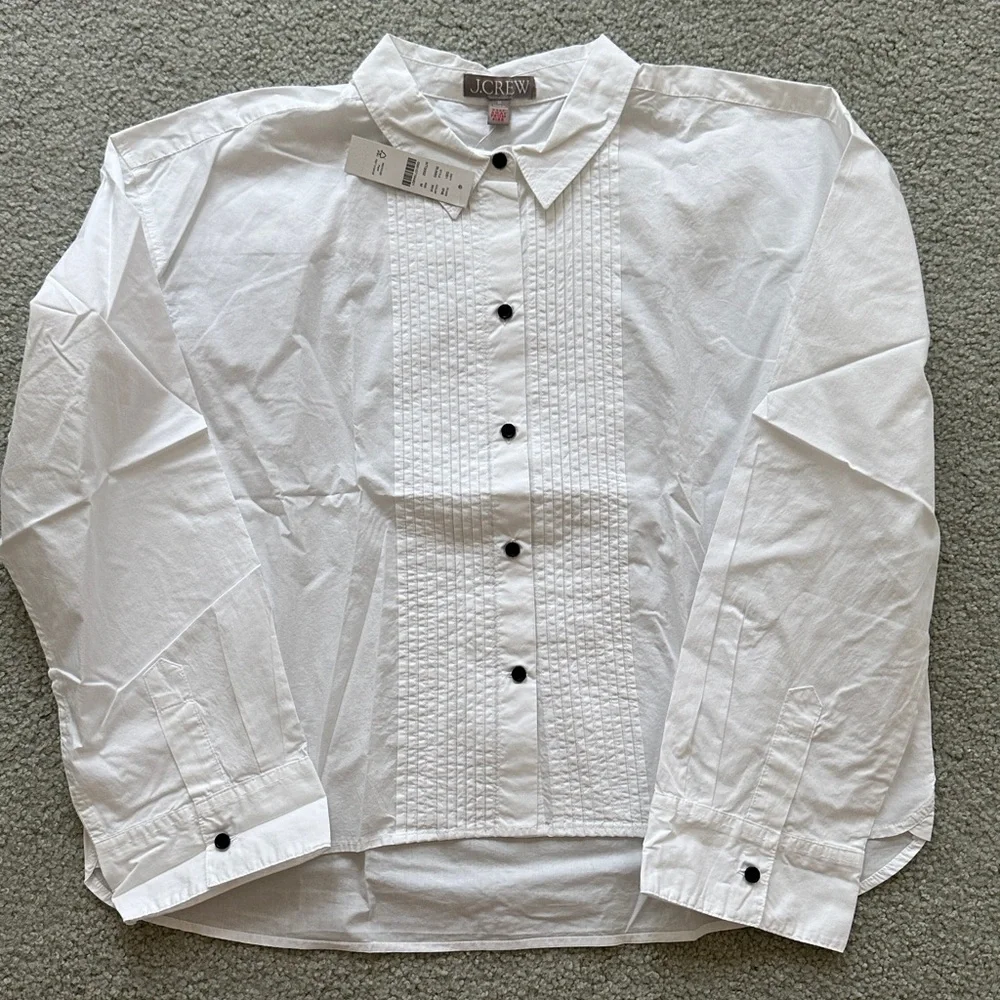 J Crew white pajama set